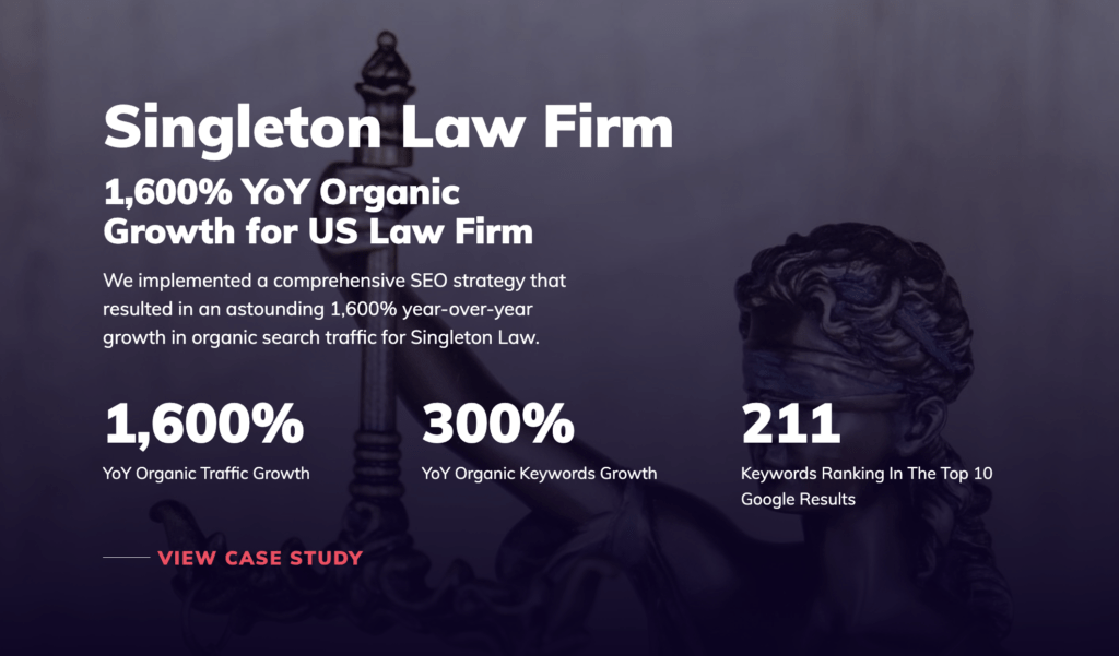 1,600% YoY Organic Growth for US Law Firm